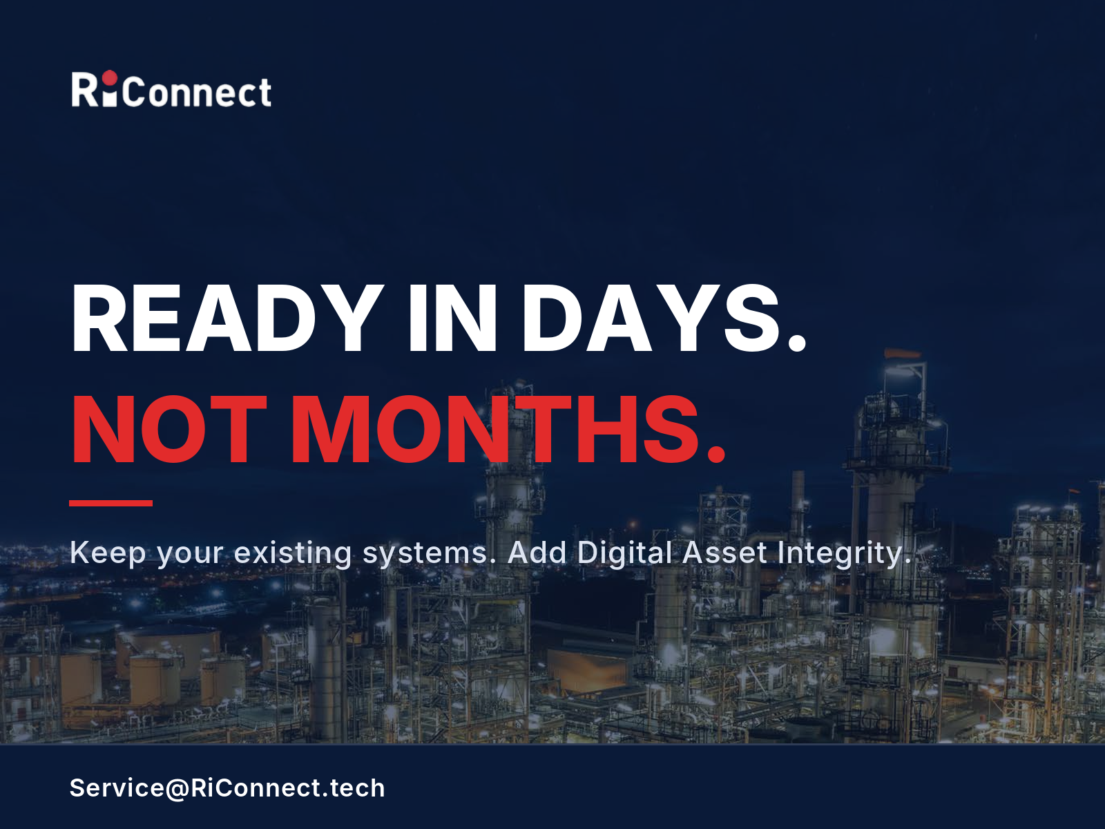 RiConnect Adds Digital Asset Integrity Alongside Existing ERP, EAM and CMMS Systems