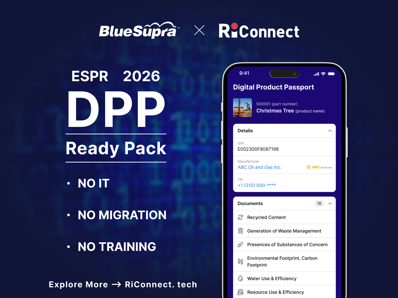 The DPP-Ready Pack provides the easiest way to deploy Digital Product Passports and achieve ESPR compliance.