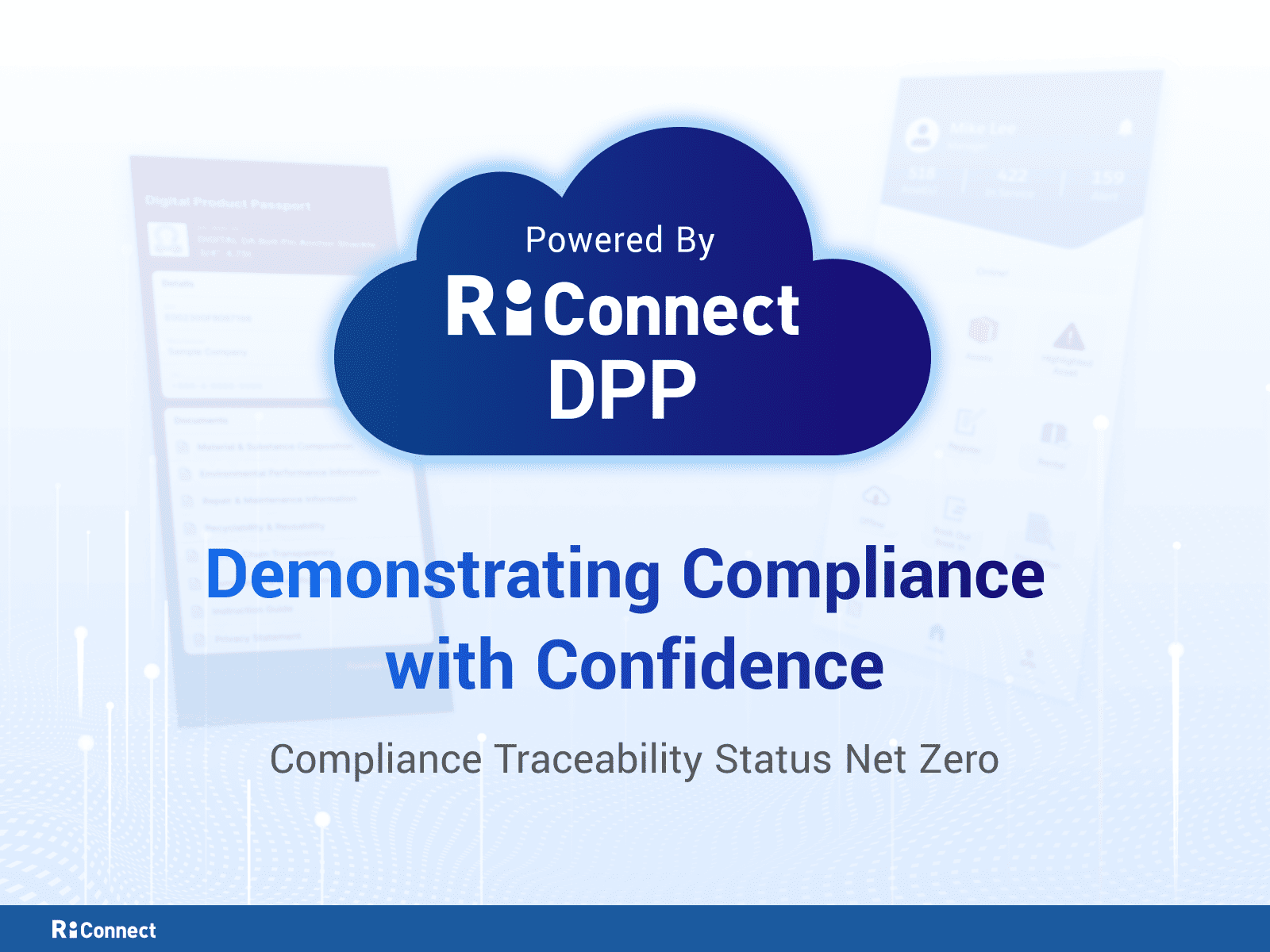 Powered by RiConnect DPP builds trust, makes compliance visible.